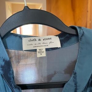 Anthropologie Teal Blouse